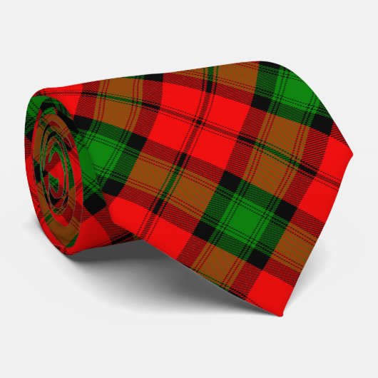 Clan Kerr Tartan Krawatte (Gerollt)