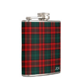 Clan Kerr Tartan Mit Monogramm Flachmann (Rechts)