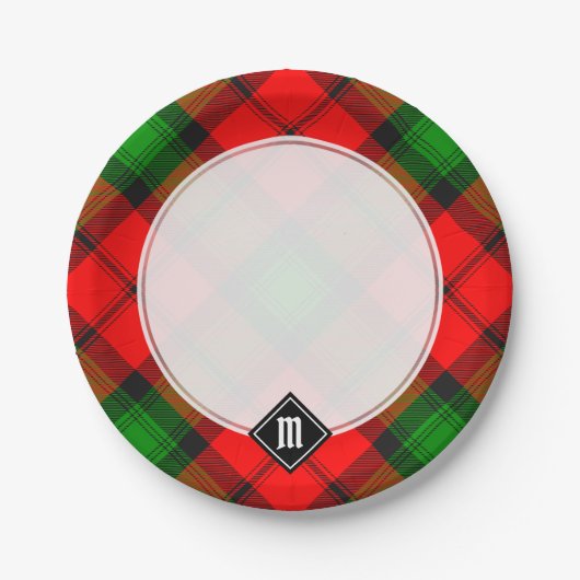 Clan Kerr Tartan Pappteller (Vorderseite)