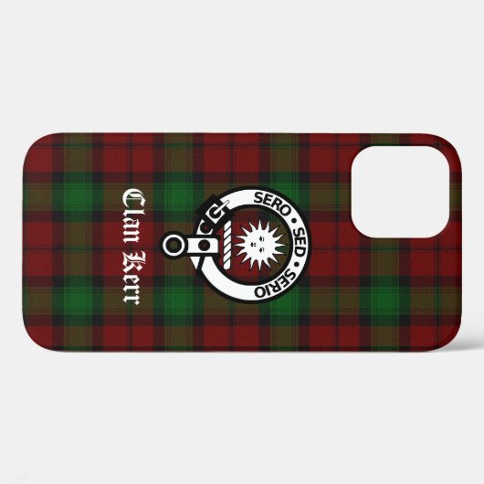 Clan Kerr Wappen Abzeichen Tartan Case-Mate iPhone Hülle (Rückseite (Horizontal))