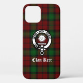 Clan Kerr Wappen Abzeichen Tartan Case-Mate iPhone Hülle (Rückseite)