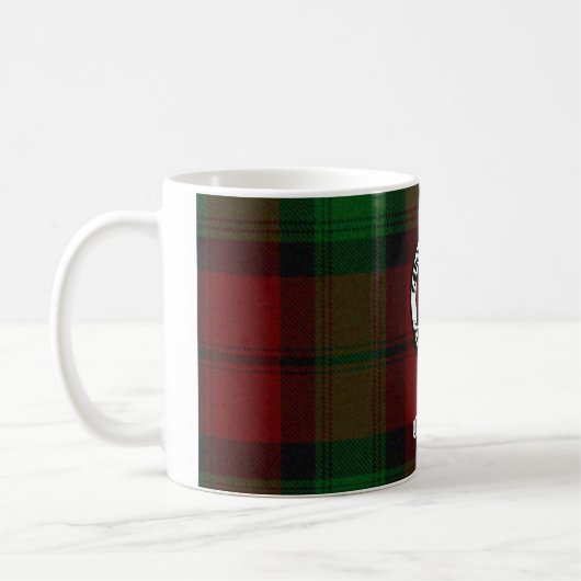 Clan Kerr Wappen Abzeichen Tartan Kaffeetasse (Links)