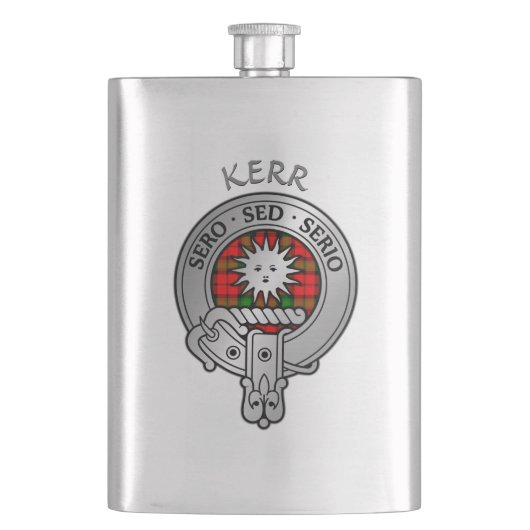 Clan Kerr Wappen Flask Flachmann (Vorderseite)