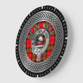 Clan Kerr Wappen & Tartan Knot Große Wanduhr (Winkel)