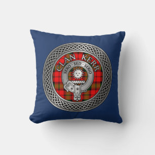 Clan Kerr Wappen & Tartan Knot Kissen