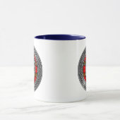 Clan Kerr Wappen & Tartan Knot Tasse (Zentrum)