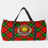 Clan Kerr Wappen über Tartan Duffle Bag (Vorderseite)