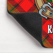 Clan Kerr Wappen über Tartan Mousepad (Ecke)