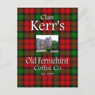Clan Kerr's Old Ferniehirst Coffee Co. Postkarte