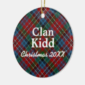 Clan Kidd Scottish Tartan Keramikornament (Links)