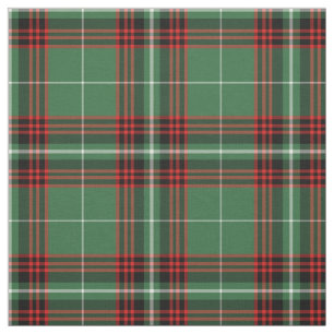 Clan Kiernan Tartan Green Irish Kariert Stoff