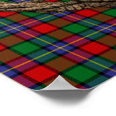Clan Kilgore Tartan und keltischer Baum des Lebens Poster (Ecke)