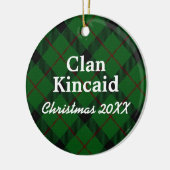 Clan Kincaid ScottishTartan Keramikornament (Links)