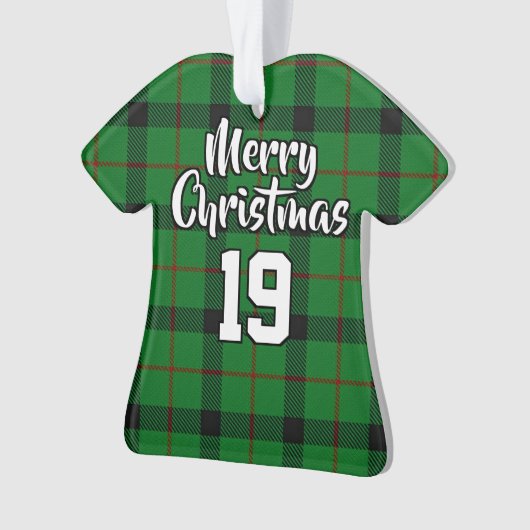 Clan Kincaid Tartan Christmas Jersey Ornament (Vorderseite)