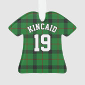 Clan Kincaid Tartan Christmas Jersey Ornament (Rückseite)