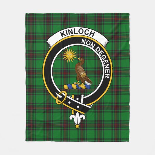 Clan Kinloch Tartan Kariert Fleecedecke (Vorderseite)