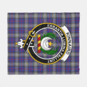 Clan Kinnaird Tartan Kariert Fleecedecke (Vorderseite (Horizontal))