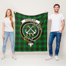 Clan Kinnear Tartan Kariert Fleecedecke