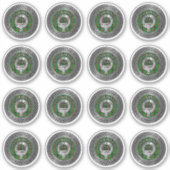 Clan Kinnear Wappen & Tartan Knot Aufkleber (Vorderseite)