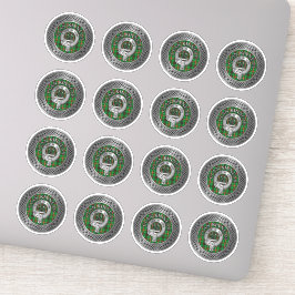 Clan Kinnear Wappen & Tartan Knot Aufkleber