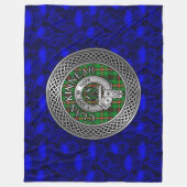 Clan Kinnear Wappen & Tartan Knot Fleecedecke (Vorderseite)
