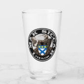 Clan Kirkpatrick "I MAK SICCAR" Glas Tumbler (Rückseite)
