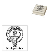 Clan Kirkpatrick "I MAKE SURE" Wappen Rubber Brief