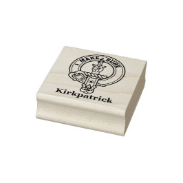 Clan Kirkpatrick "I MAKE SURE" Wappen Rubber Brief Gummistempel