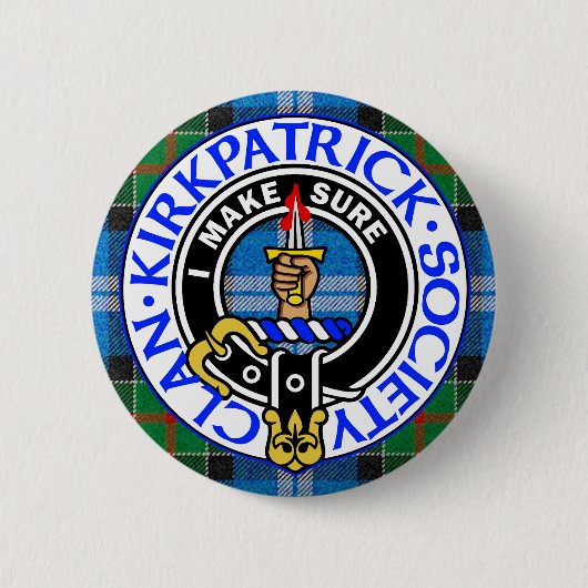 Clan Kirkpatrick Society Tartan-Abzeichen  Button (Vorderseite)