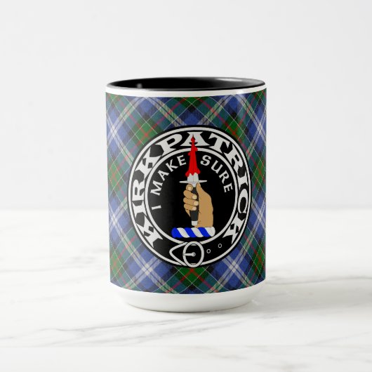 Clan Kirkpatrick Society tartan Tasse (Zentrum)