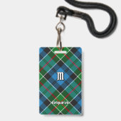 Clan Kirkpatrick Tartan Ausweis (Vorderseite mit Lanyard)