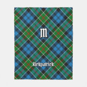 Clan Kirkpatrick Tartan Fleecedecke (Vorderseite)