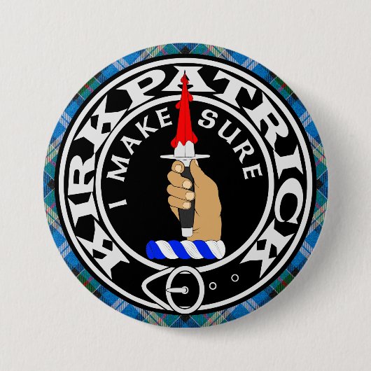 CLAN KIRKPATRICK WAPPEN BUTTON (Vorderseite)