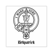 Clan Kirkpatrick Wappen Gummistempel (Prägung)