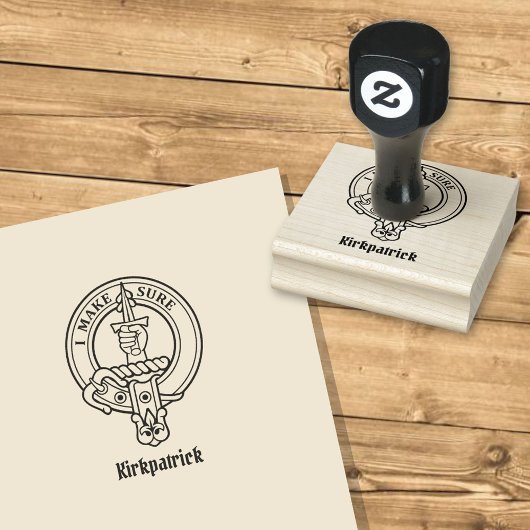 Clan Kirkpatrick Wappen Gummistempel