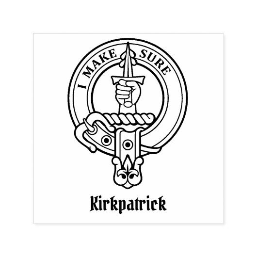 Clan Kirkpatrick Wappen Permastempel (Design)
