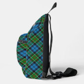 Clan Kirkpatrick-Wappen über Tartan Crossbody Bag (Rechts)