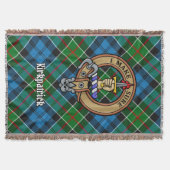 Clan Kirkpatrick-Wappen über Tartan Decke (Vorderseite)