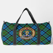 Clan Kirkpatrick-Wappen über Tartan Duffle Bag (Vorderseite)