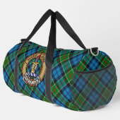 Clan Kirkpatrick-Wappen über Tartan Duffle Bag (Rechte Ecke)