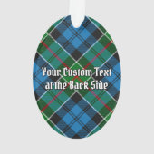 Clan Kirkpatrick Wappen über Tartan Ornament (Rückseite)