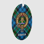 Clan Kirkpatrick Wappen über Tartan Ornament (Vorderseite)