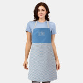 Clan Koch Tattersall Rosa Blau Schürze (Getragen)