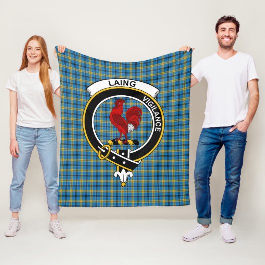 Clan Laing Jagd Tartan Kariert Fleecedecke (Beispiel)