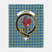 Clan Laing Jagd Tartan Kariert Fleecedecke (Vorderseite)