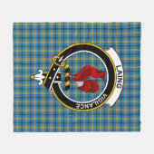 Clan Laing Jagd Tartan Kariert Fleecedecke (Vorderseite (Horizontal))
