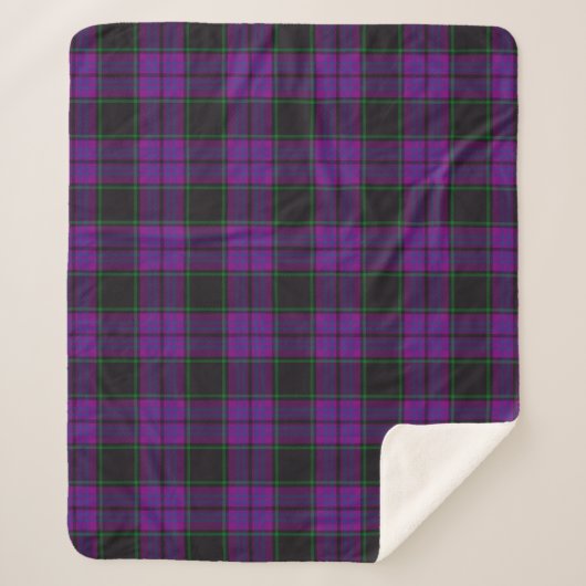 Clan Laird Tartan Kariert Sherpadecke (Vorderseite)
