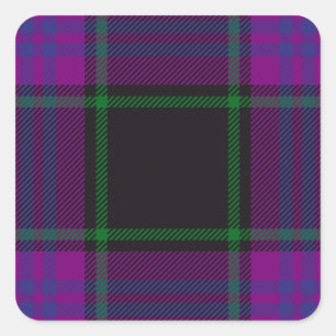 Clan Laird Tartan Quadratischer Aufkleber