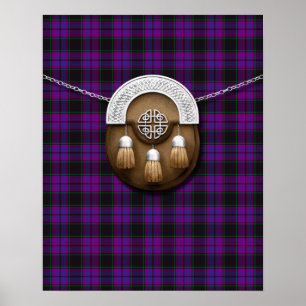 Clan Laird Tartan und Sporran Poster