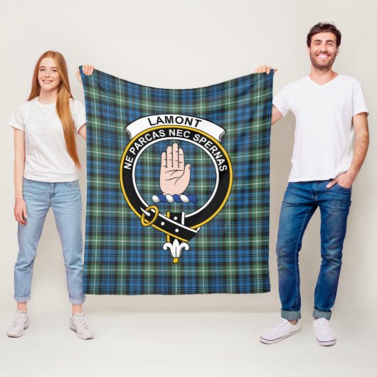 Clan Lamont Ancient Tartan Kariert Fleecedecke (Beispiel)